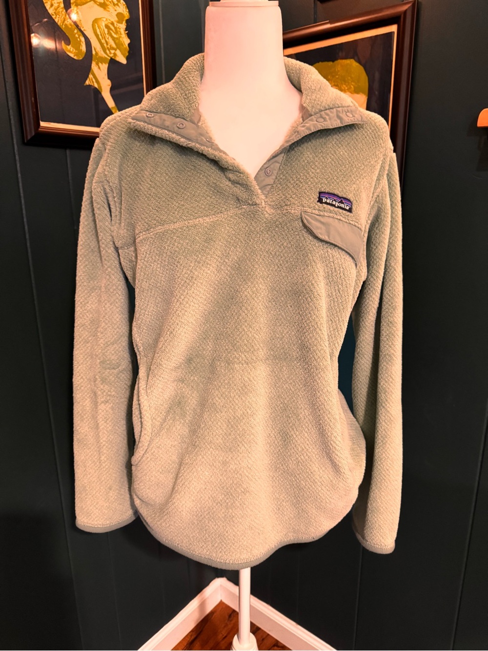 Patagonia Women's Re-Tool Half-Snap Pullover Light Sage
